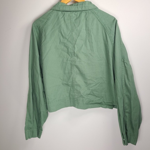 Vigoss Utility Jacket Green 100% Cotton Oversized Fit EUC No Size Tag (Fits... - Picture 2 of 6